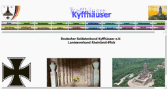 Desktop Screenshot of kyffhaeuserbund-rlp.de