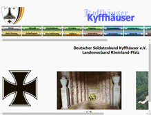 Tablet Screenshot of kyffhaeuserbund-rlp.de